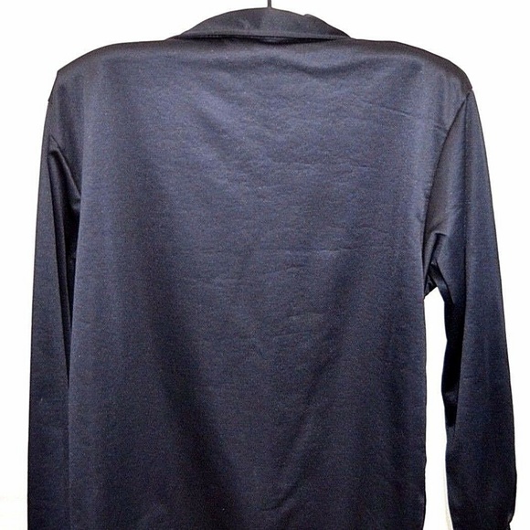 USA Lined Ladies Jacket Dark Blue Zipper Front L U - Picture 3 of 7